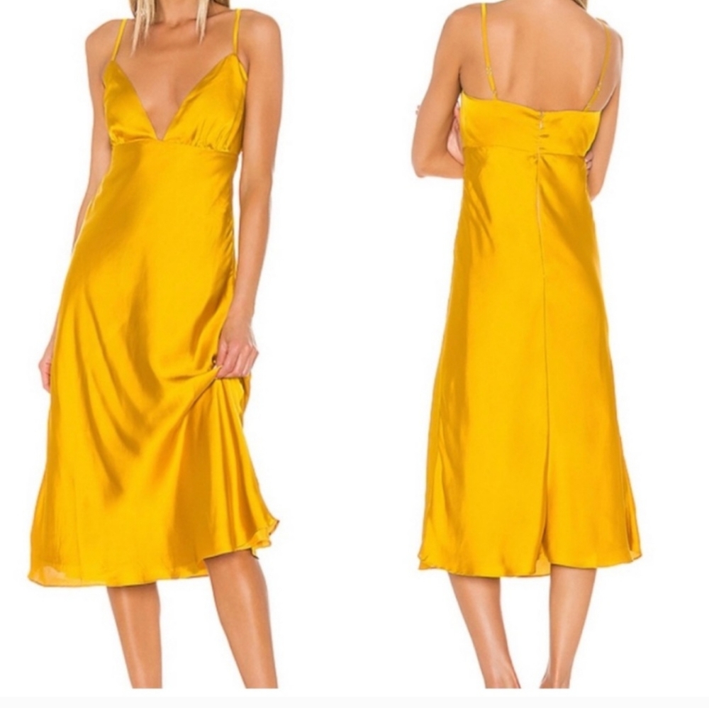 REVOLVE Lovers + Friends Winslet Midi Silk Dress Small